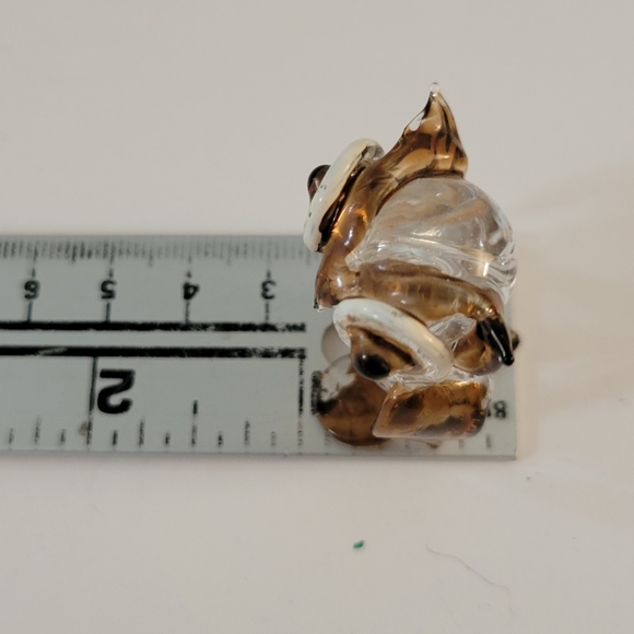 Hand Blown Glass Owl Figurine Miniature - Picture 6 of 8